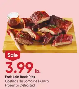Stater Bros Pork Loin Back Ribs offer