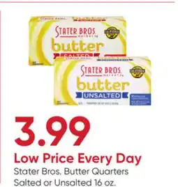 Stater Bros Stater Bros. Butter Quarters offer