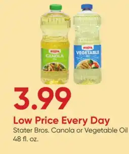 Stater Bros Stater Bros. Canola or Vegetable Oil offer