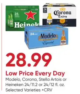 Stater Bros Modelo, Corona, Stella Artois or Heineken offer