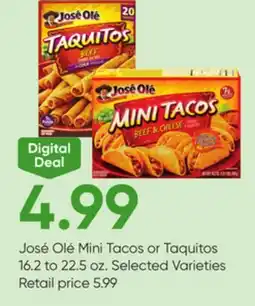 Stater Bros José Olé Mini Tacos or Taquitos offer