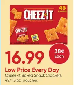 Stater Bros Cheez-It Baked Snack Crackers offer