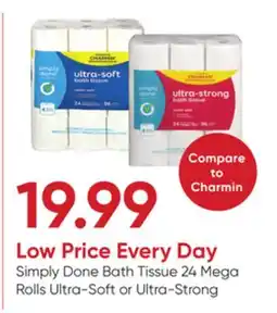 Stater Bros Simply Done Bath Tissue offer
