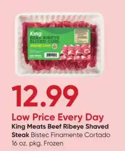 Stater Bros King Meats Beef Ribeye Shaved Steak offer