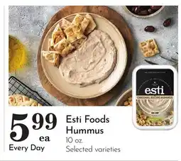 Pavilions Esti Foods Hummus offer
