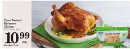 Pavilions Open Nature Rotisserie Chicken offer