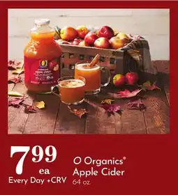 Pavilions O Organics Apple Cider offer