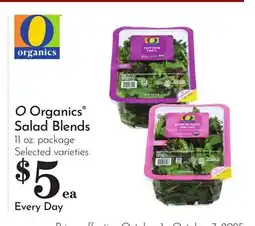 Pavilions O Organics Salad Blends offer