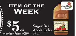 Pavilions Sugar Bee Apple Cider offer