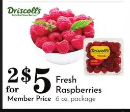Pavilions Fresh Raspberries offer
