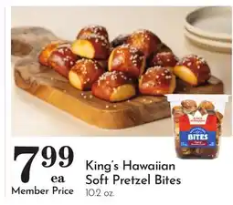 Pavilions King's Hawaiian Soft Pretzel Bites offer