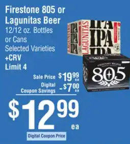 Smart & Final Firestone 805 or Lagunitas Beer offer