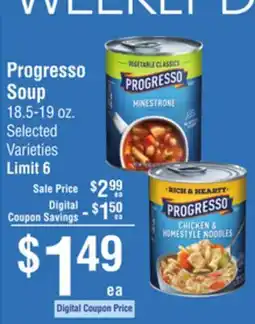 Smart & Final Progresso Soup offer