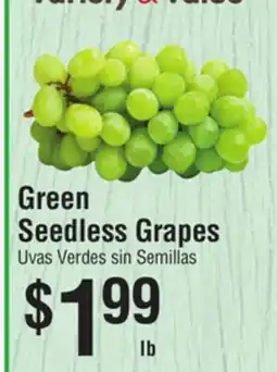 Smart & Final Green Seedless Grapes offer