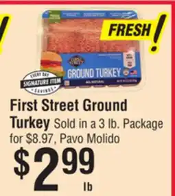 Smart & Final First Street Ground Turkey offer