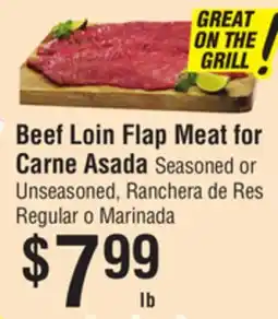 Smart & Final Beef Loin Flap Meat for Carne Asada offer