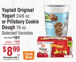 Smart & Final Yoplait Original Yogurt or Pillsbury Cookie Dough offer