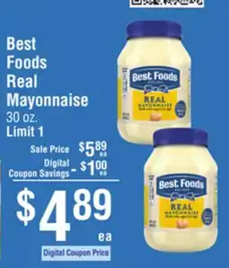 Smart & Final Best Foods Real Mayonnaise offer