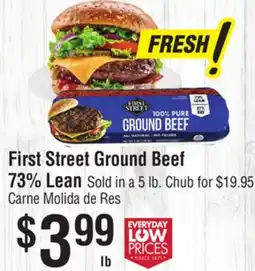 Smart & Final First Street Ground Beef 73% Lean offer