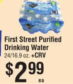 Smart & Final First Street Purified Drinking Water offer