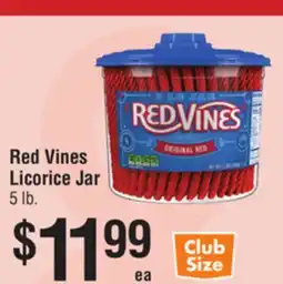 Smart & Final Red Vines Licorice Jar offer