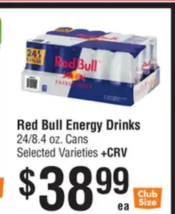 Smart & Final Red Bull Energy Drinks offer