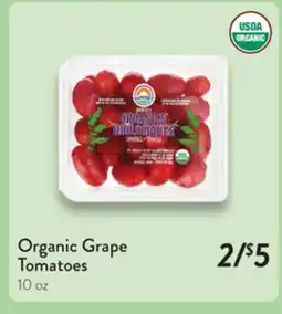 Fresh Thyme Organic Grape Tomatoes offer