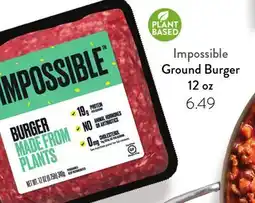 Fresh Thyme Impossible Ground Burger offer