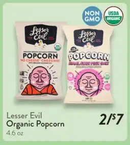 Fresh Thyme Lesser Evil Organic Popcorn offer