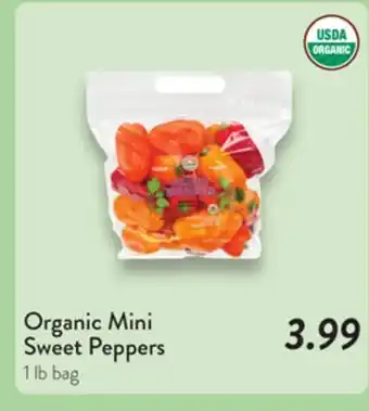 Fresh Thyme Organic Mini Sweet Peppers offer