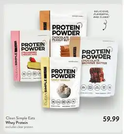 Fresh Thyme Clean Simple Eats Whey Protein offer