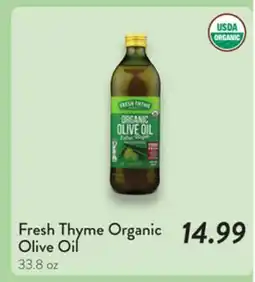Fresh Thyme Fresh Thyme Organic Olive Oil offer