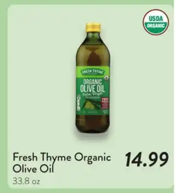 Fresh Thyme Fresh Thyme Organic Olive Oil offer