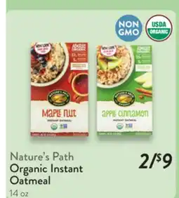 Fresh Thyme Nature's Path Organic Instant Oatmeal offer