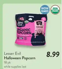 Fresh Thyme Lesser Evil Halloween Popcorn offer