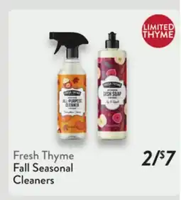 Fresh Thyme Fresh Thyme Fall Seasonal Cleaners offer
