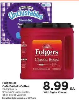 Food 4 Less Folgers or Café Bustelo | Smucker's offer