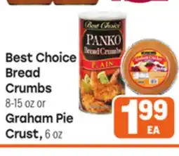 Tony’s Fresh Market Best Choice Bread Crumbs, 8-15oz or Graham Pie Crust, 6oz offer