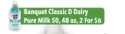 Tony’s Fresh Market Banquet Classic D Dairy Pure Milk offer