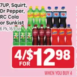 Tony’s Fresh Market 7UP, Squirt, Dr Pepper, RC Cola or Sunkist offer