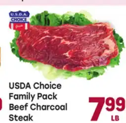Tony’s Fresh Market USDA Choice Family Pack Beef Charcoal Steak offer