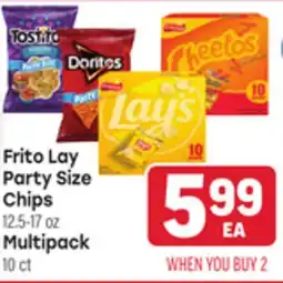 Tony’s Fresh Market Frito Lay Party Size Chips 12.5-17oz., Multipack 10ct offer
