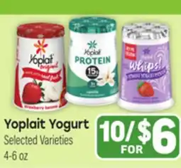Tony’s Fresh Market Yoplait Yogurt offer