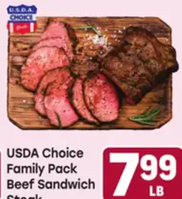 Tony’s Fresh Market USDA Choice Family Pack Beef Sandwich Steak offer