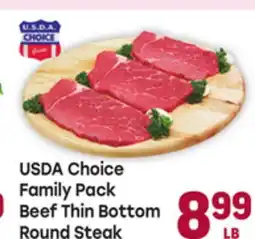 Tony’s Fresh Market USDA Choice Family Pack Beef Thin Bottom Round Steak offer