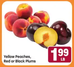 Tony’s Fresh Market Yellow Peaches, Red or Black Plums offer
