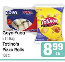Tony’s Fresh Market Goya Yuca 5Lb Bag., Totino's Pizza Rolls 100ct offer