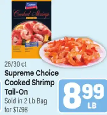 Tony’s Fresh Market Supreme Choice Cooked Shrimp Tail - On offer