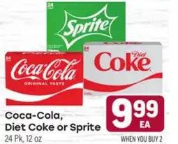 Tony’s Fresh Market Coca-Cola, Diet Coke or Sprite offer