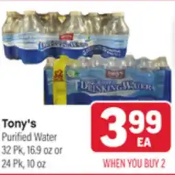Tony’s Fresh Market Tony's Purified Water offer